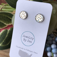 Load image into Gallery viewer, Crackle Stud Earrings (2 color options)