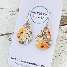 Load image into Gallery viewer, Autumn Watercolor Small Teardrop Earring