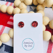 Load image into Gallery viewer, Glitter Studs (3 color options)