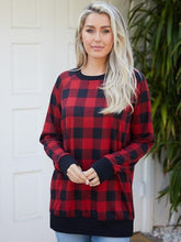 Load image into Gallery viewer, Buffalo Plaid at Last Sweater
