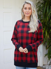 Load image into Gallery viewer, Buffalo Plaid at Last Sweater
