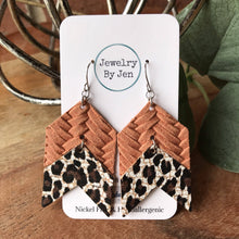Load image into Gallery viewer, Braided & Cheetah Double Chevron (2 color options)