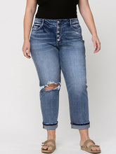 Load image into Gallery viewer, Vervet High Rise Boyfriend Button Fly Jean with Stretch