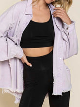 Load image into Gallery viewer, Distressed Shacket - 2 color options