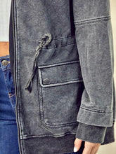 Load image into Gallery viewer, Cameron Utility Cargo Jacket in Charcoal or Army Green