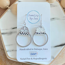 Load image into Gallery viewer, Twisted Hoop Dangle (4 colors)