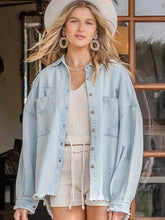 Load image into Gallery viewer, Distressed Shacket - 2 color options