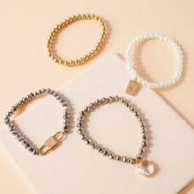 Load image into Gallery viewer, Layer Me in Pearls Bracelet Stack
