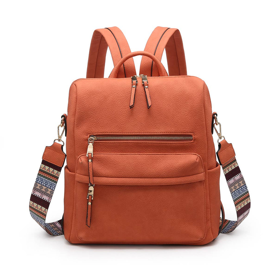 Amelia Convertible Backpack w/ Guitar Strap (4 Colors)