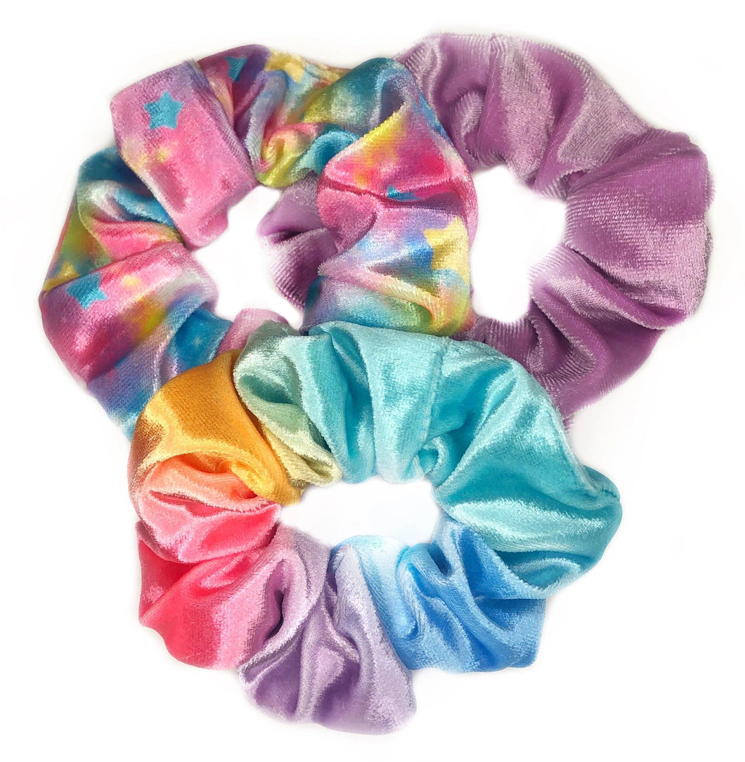 Pastel Tie Dye Scrunchie Pack
