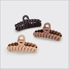 Load image into Gallery viewer, Eco-friendly Chain Claw Clip 3pc Set - Neutral
