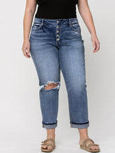 Load image into Gallery viewer, Vervet High Rise Boyfriend Button Fly Jean with Stretch
