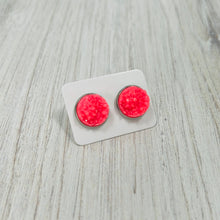 Load image into Gallery viewer, Electric Avenue Druzy Stud Earrings
