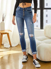 Load image into Gallery viewer, KanCan High Rise Button Fly Ankle Skinny
