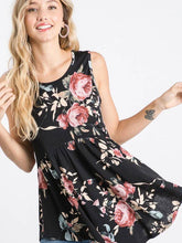 Load image into Gallery viewer, Tabitha Floral Hi-Low Babydoll Top
